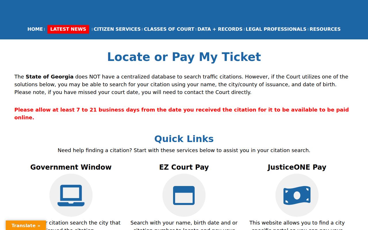 Montgomery County traffic ticket locator guidance