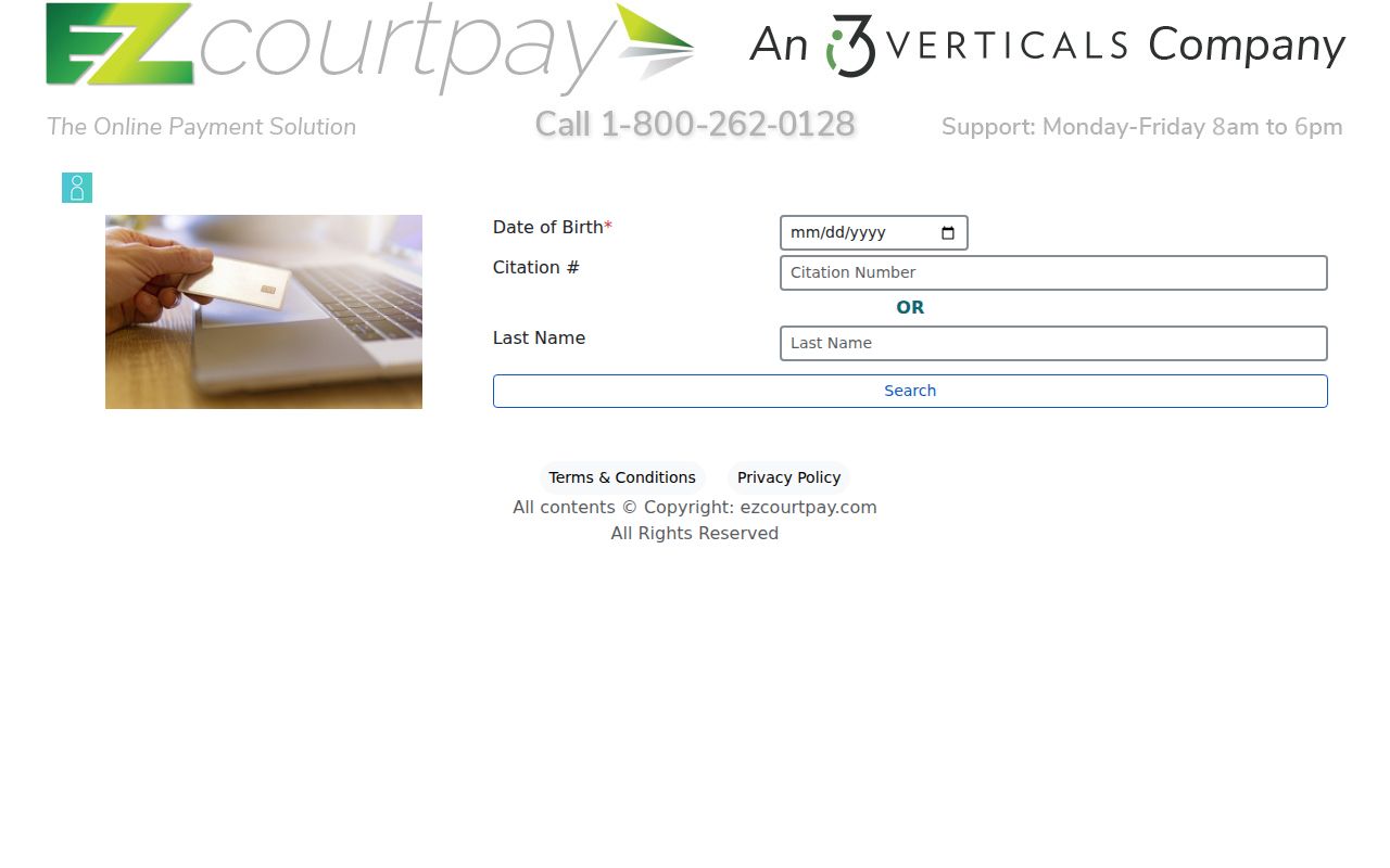 Montgomery County traffic ticket EZCourtPay route